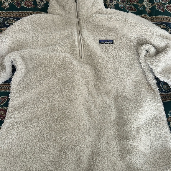 Patagonia Birch White Los Gatos 1/4-Zip Fleece, Size Medium - Picture 5 of 9